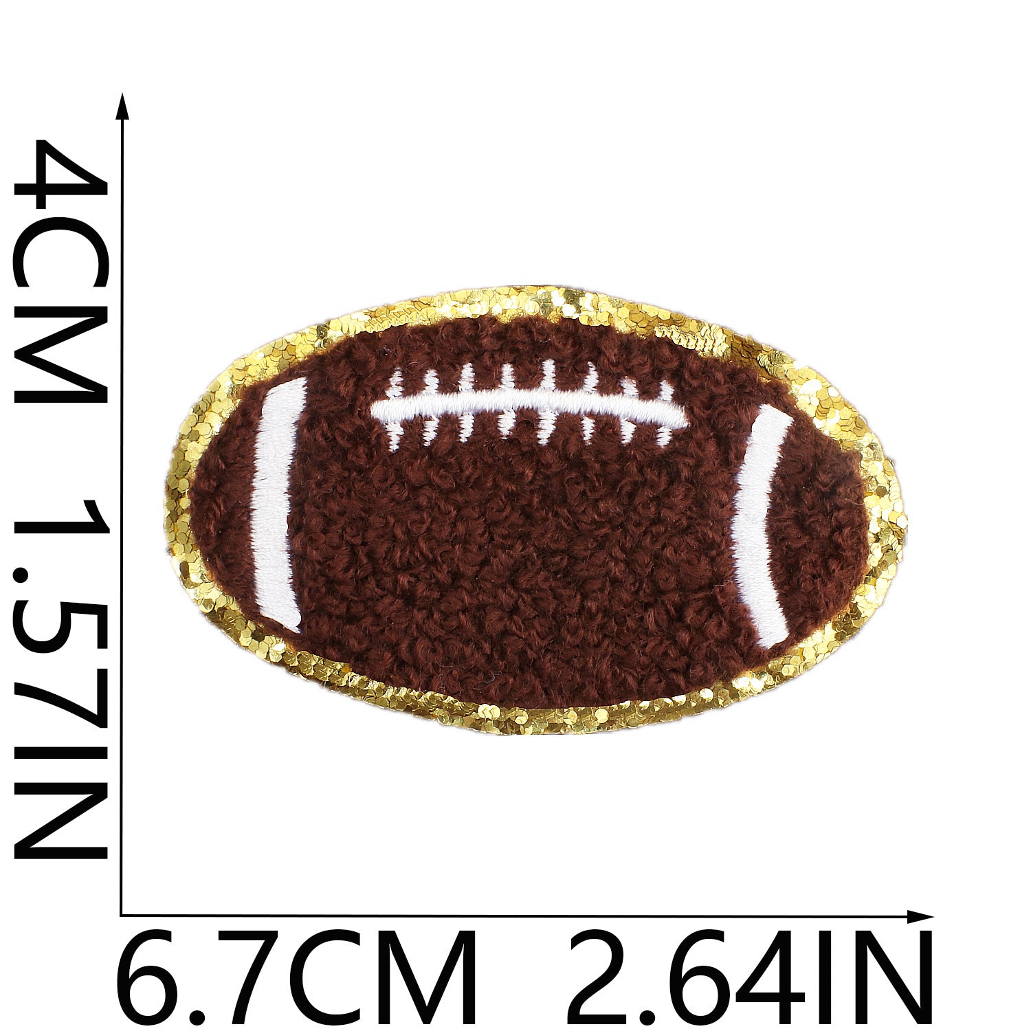 Wholesale Volleyball Towel Embroidered Patch Rugby Football Embroidered Cloth Patch Greta Baseball Chenille Embroidered Label